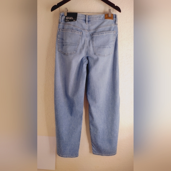 American Eagle Outfitters Low Rise Dreamy Drape Baggy Wide Leg Denim Jeans - Picture 6 of 7